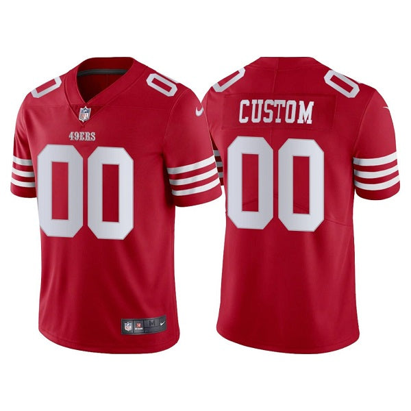 Custom San Francisco 49ers red jersey