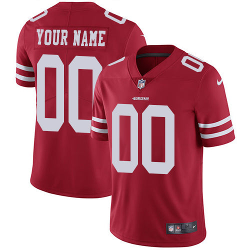 Custom San Francisco 49ers red jersey