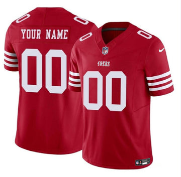 Custom San Francisco 49ers scarlet FUSE jersey
