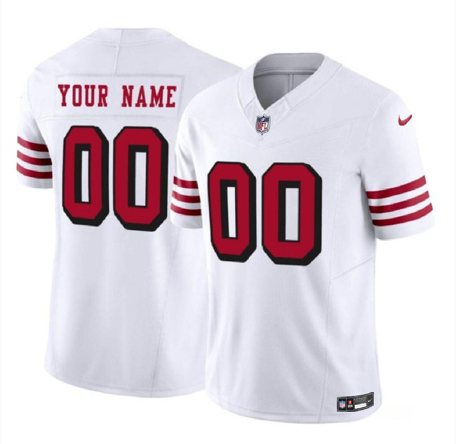 Custom San Francisco 49ers white FUSE jersey