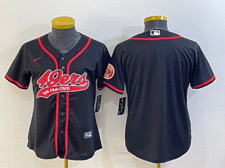 Custom San Francisco 49ers black jersey
