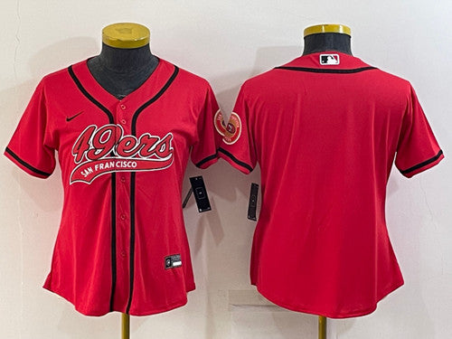 Custom San Francisco 49ers red jersey