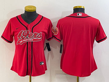 Custom San Francisco 49ers red jersey