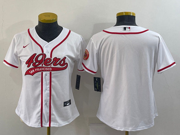 Custom San Francisco 49ers white jersey
