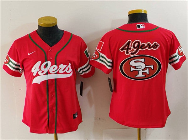Team Big Logo San Francisco 49ers red jersey