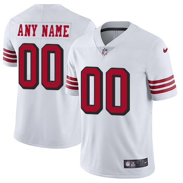 Custom San Francisco 49ers white jersey
