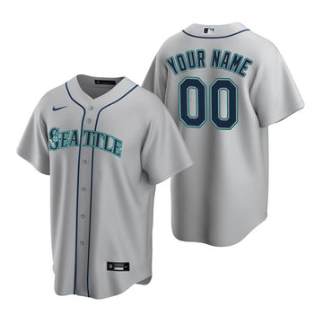 Custom Seattle Mariners gray jersey