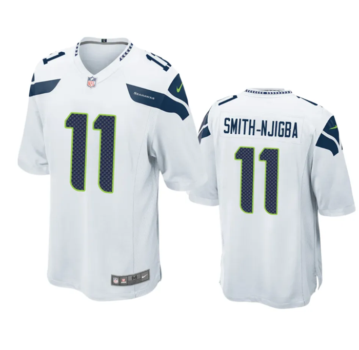 Jaxon Smith-Njigba Seattle Seahawks white Game jersey