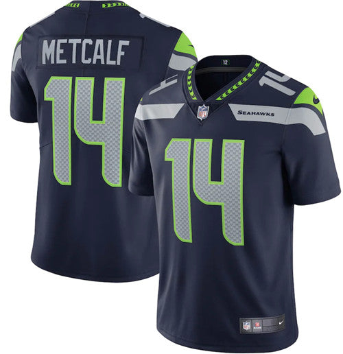 DK Metcalf Seattle Seahawks navy jersey