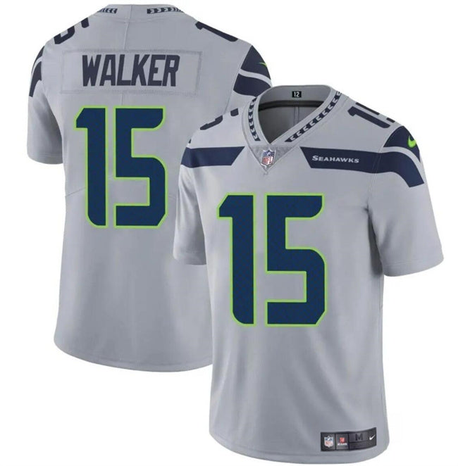 PJ Walker Seattle Seahawks gray jersey
