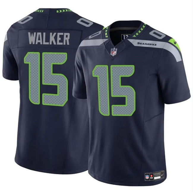 PJ Walker Seattle Seahawks navy FUSE jersey