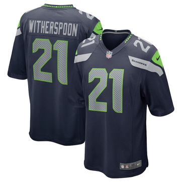 Devon Witherspoon Seattle Seahawks navy Game jersey