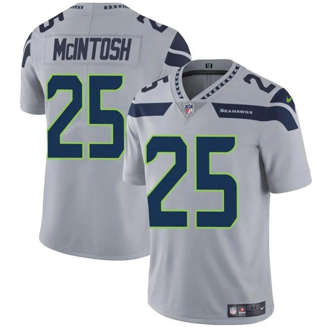Kenny McIntosh Seattle Seahawks gray jersey
