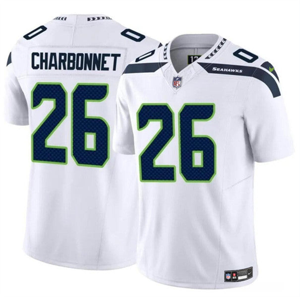 Zach Charbonnet Seattle Seahawks white FUSE jersey