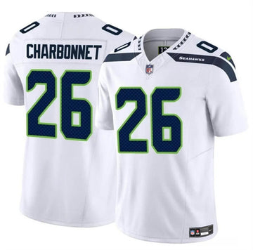 Zach Charbonnet Seattle Seahawks white FUSE jersey