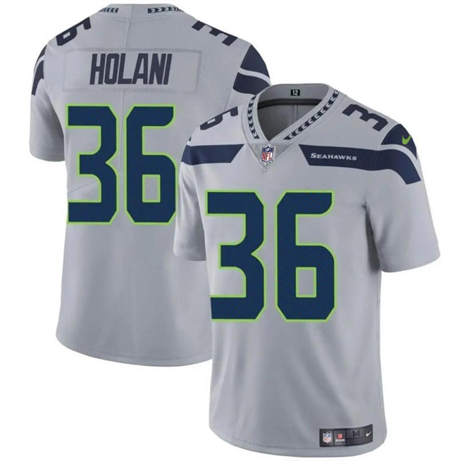 George Holani Seattle Seahawks gray jersey