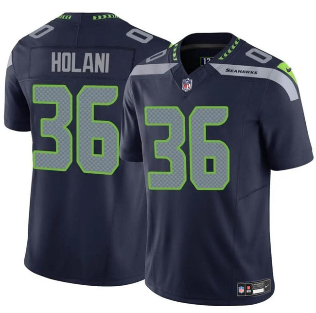 George Holani Seattle Seahawks navy FUSE jersey