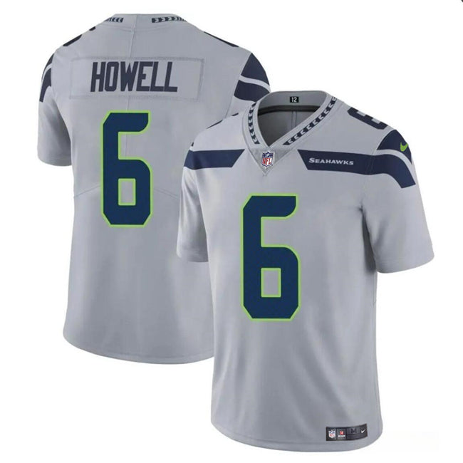 Sam Howell Seattle Seahawks gray jersey