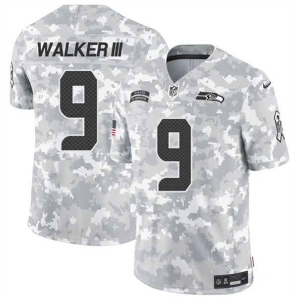 Kenneth Walker III Seattle Seahawks camo Salute To Service jersey