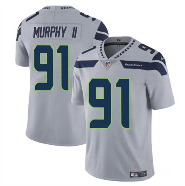 Byron Murphy II Seattle Seahawks gray jersey