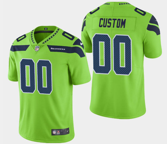 Custom Seattle Seahawks green jersey