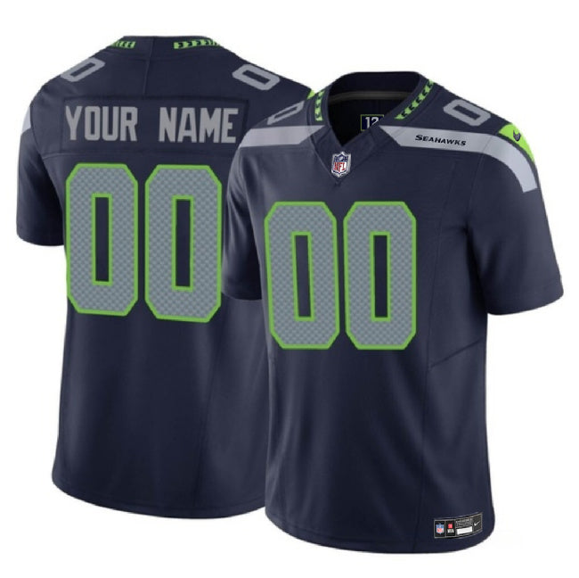Custom Seattle Seahawks navy FUSE jersey