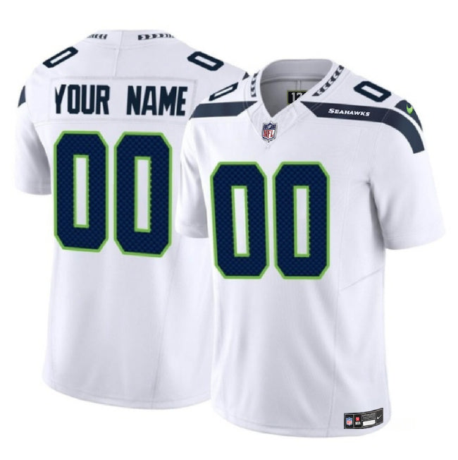 Custom Seattle Seahawks white FUSE jersey
