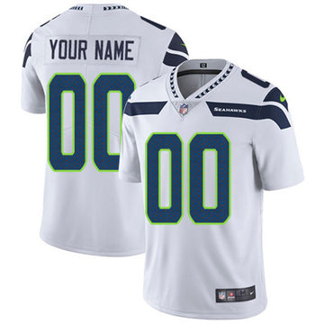 Custom Seattle Seahawks white jersey
