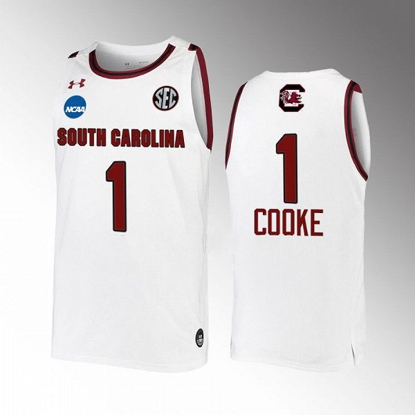 Zia Cooke South Carolina Gamecocks white jersey