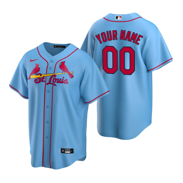 Custom St. Louis Cardinals blue jersey
