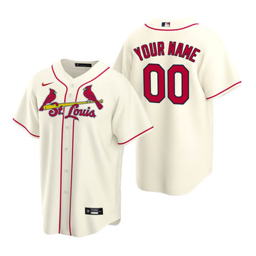 Custom St. Louis Cardinals cream jersey