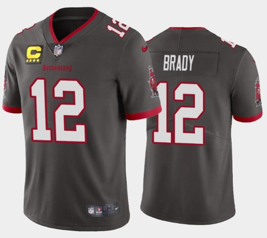 Tom Brady Tampa Bay Buccaneers gray jersey