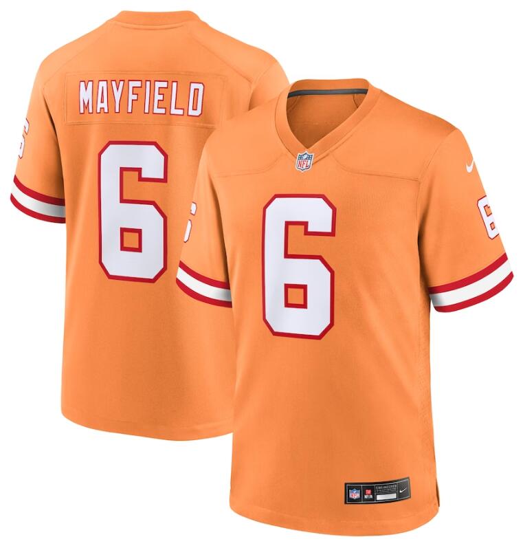 Baker Mayfield Tampa Bay Buccaneers orange Game jersey