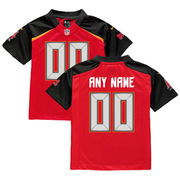 Custom Tampa Bay Buccaneers red jersey