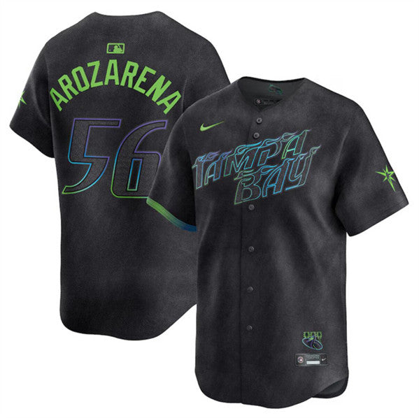 Randy Arozarena Tampa Bay Rays charcoal City Connect jersey