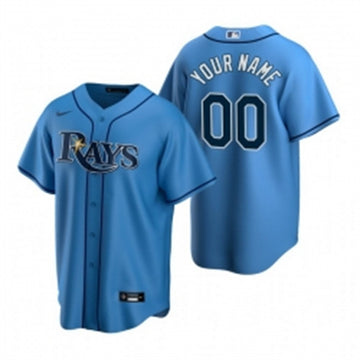 Custom Tampa Bay Rays blue jersey