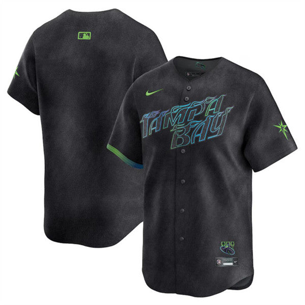 Custom Tampa Bay Rays charcoal City Connect jersey