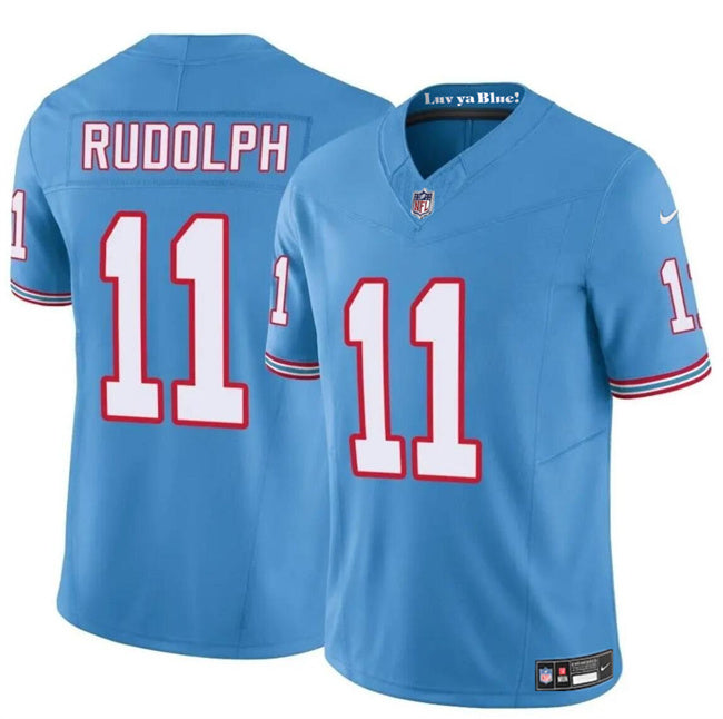 Mason Rudolph Tennessee Titans blue FUSE jersey