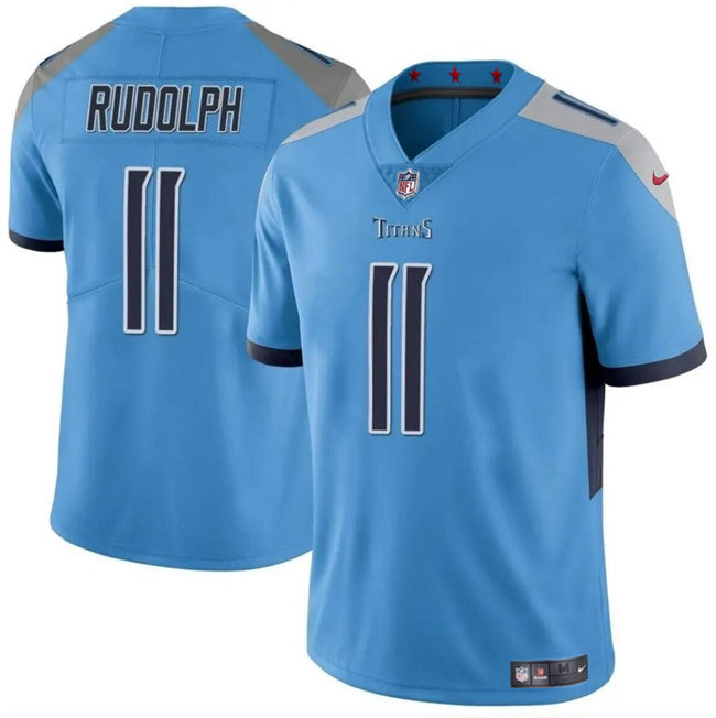 Mason Rudolph Tennessee Titans blue jersey