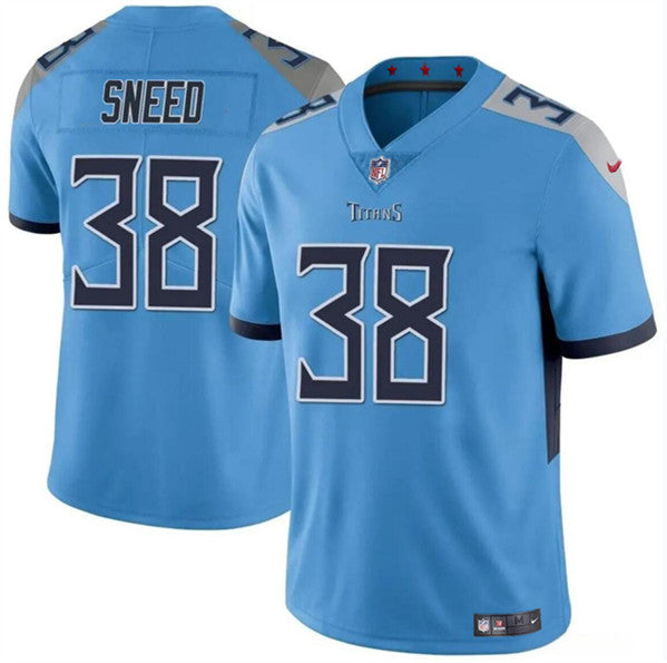 L'Jarius Sneed Tennessee Titans blue jersey