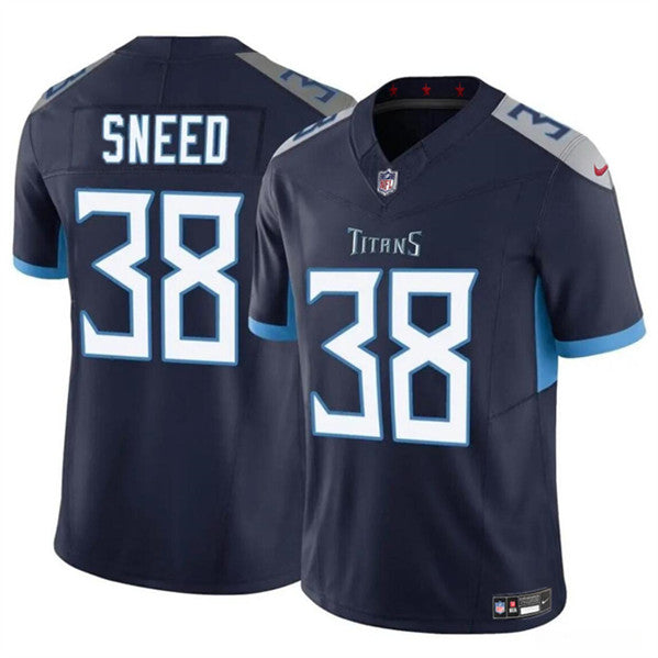 L'Jarius Sneed Tennessee Titans navy FUSE jersey