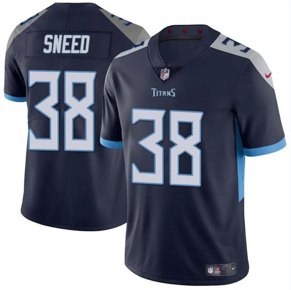 L'Jarius Sneed Tennessee Titans navy jersey