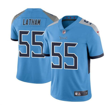 JC Latham Tennessee Titans blue jersey