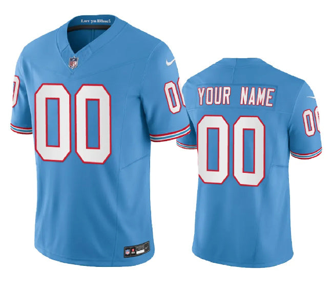 Custom Tennessee Titans blue FUSE jersey