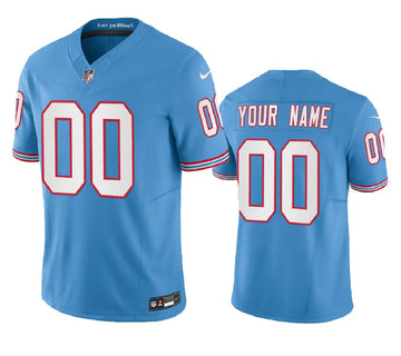 Custom Tennessee Titans blue FUSE jersey