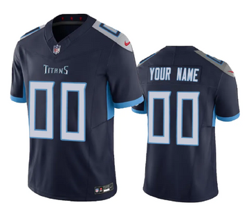 Custom Tennessee Titans navy FUSE jersey