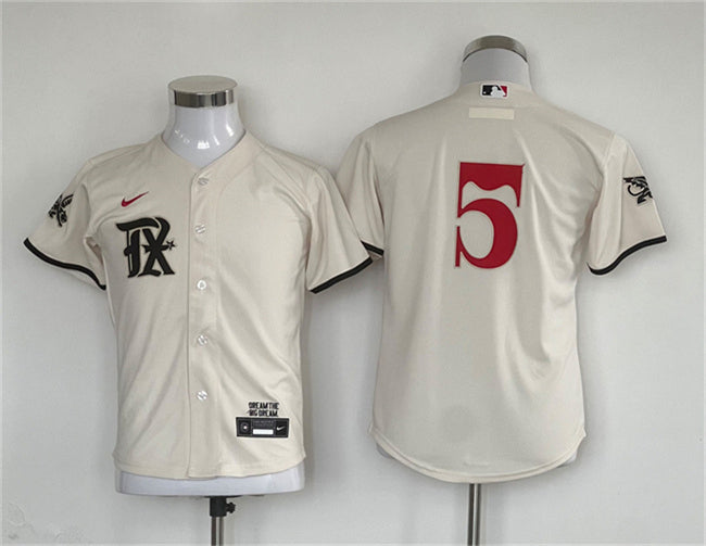 Corey Seager Texas Rangers cream City Connect jersey