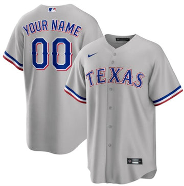 Custom Texas Rangers gray jersey