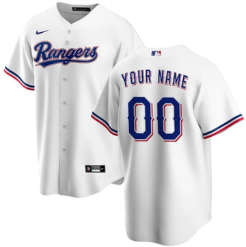Custom Texas Rangers white jersey