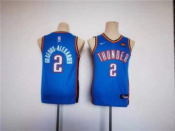 Shai Gilgeous-Alexander Oklahoma City Thunder blue jersey